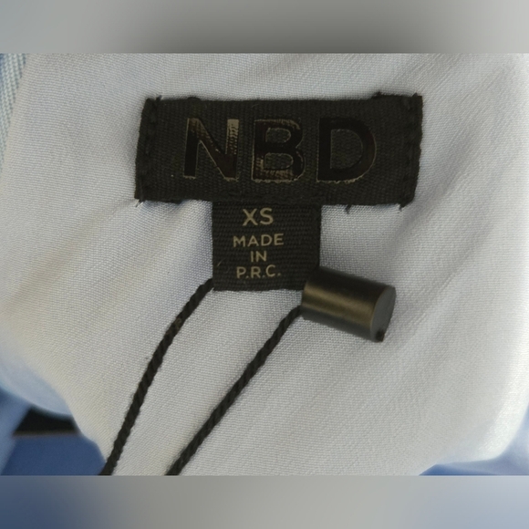 NBD Blue Backless Mini Dress - Picture 3 of 7